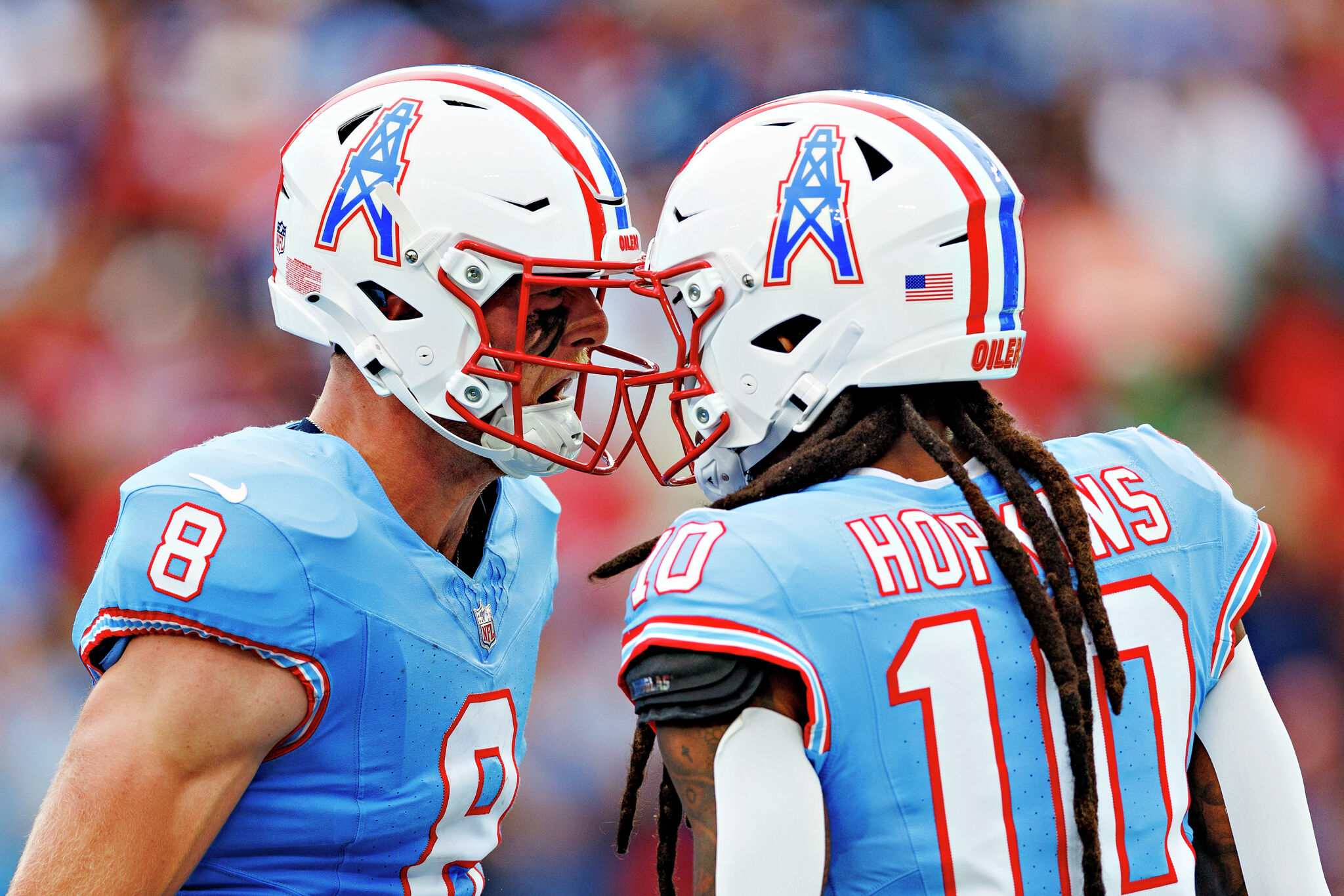 Titans' Oilers uniforms Tennessee to wear Luv Ya Blue against Texans