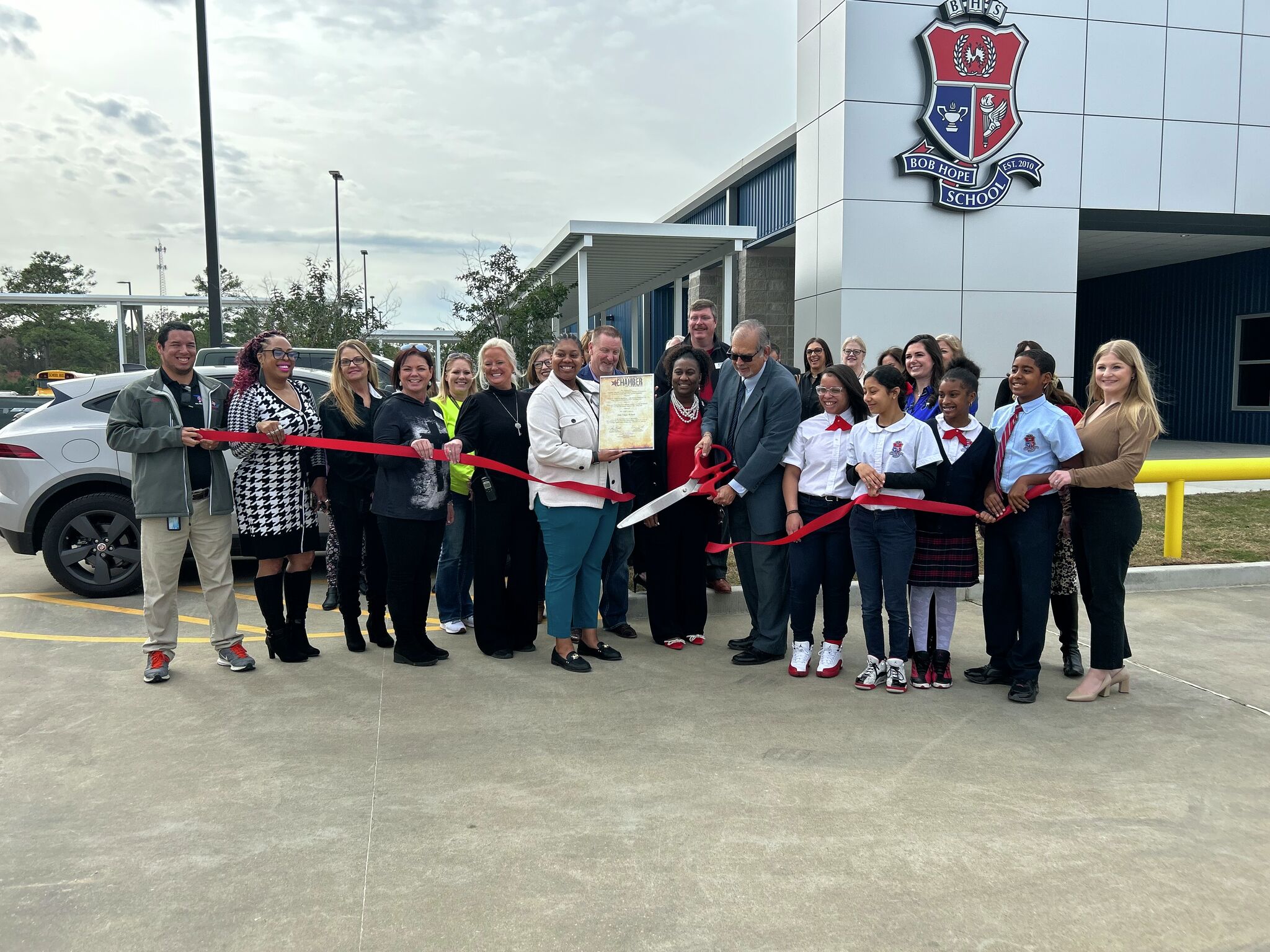 Local charter school hosted a ribbon cutting for their new campus