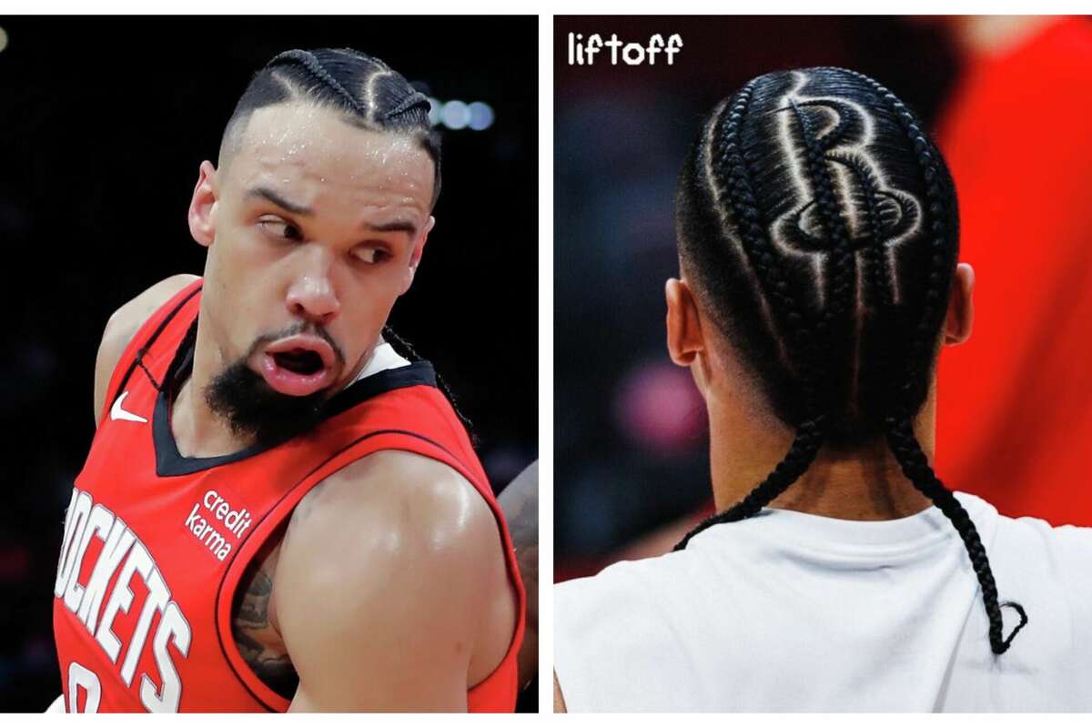 Houston Rockets defensive ace Dillon Brooks explains the story and inspiration behind his new logo-shaped hairstyle.