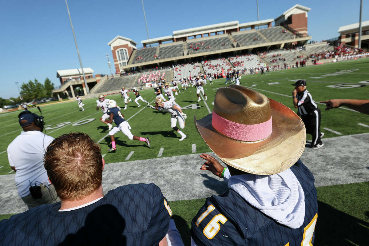 Cy Ranch vs. Cy Woods during the second half of a high school football game at Cy-Fair FCU Stadium on Saturday, Oct. 27, 2018, in Cypress.