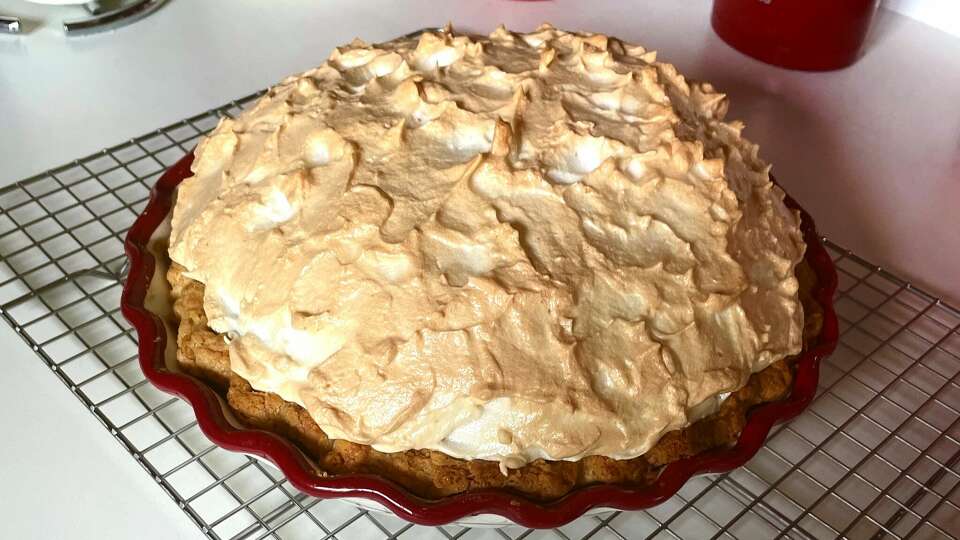 Mawmaw's chocolate meringue pie, as baked by writer Jamie Brickhouse.