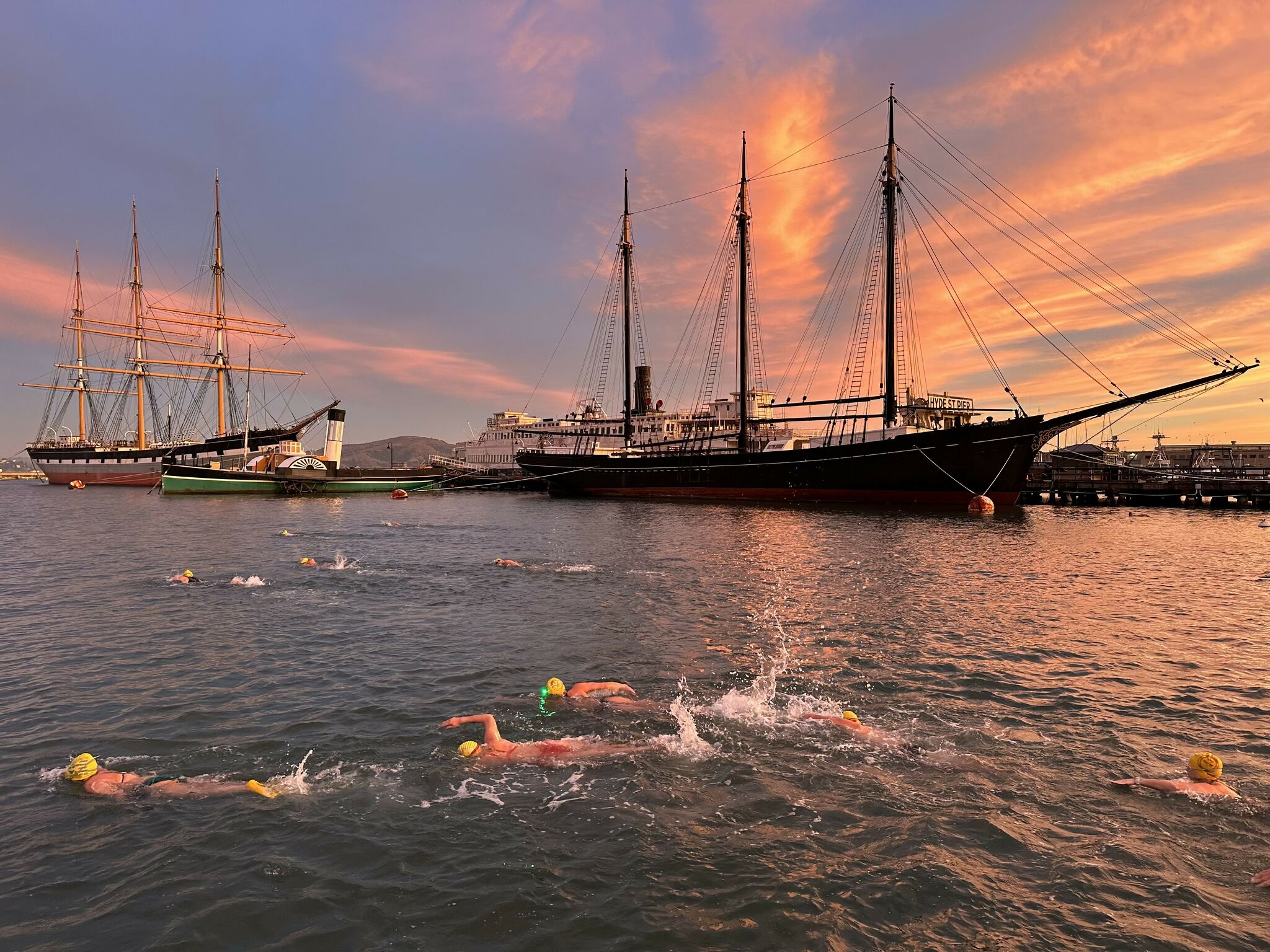 冰冷早晨在旧金山湾游泳是一个有150年历史的传统。原因在此。