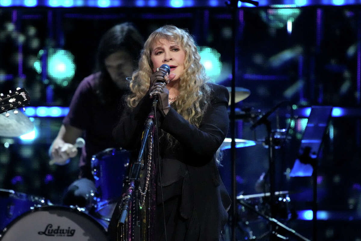 FILE- Stevie Nicks performs onstage at the 38th Annual Rock & Roll Hall Of Fame Induction Ceremony at Barclays Center on November 03, 2023 in New York City.