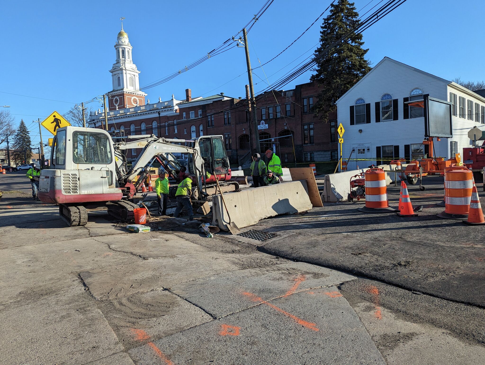Danbury's West Street closed as crews repair critical infrastructure