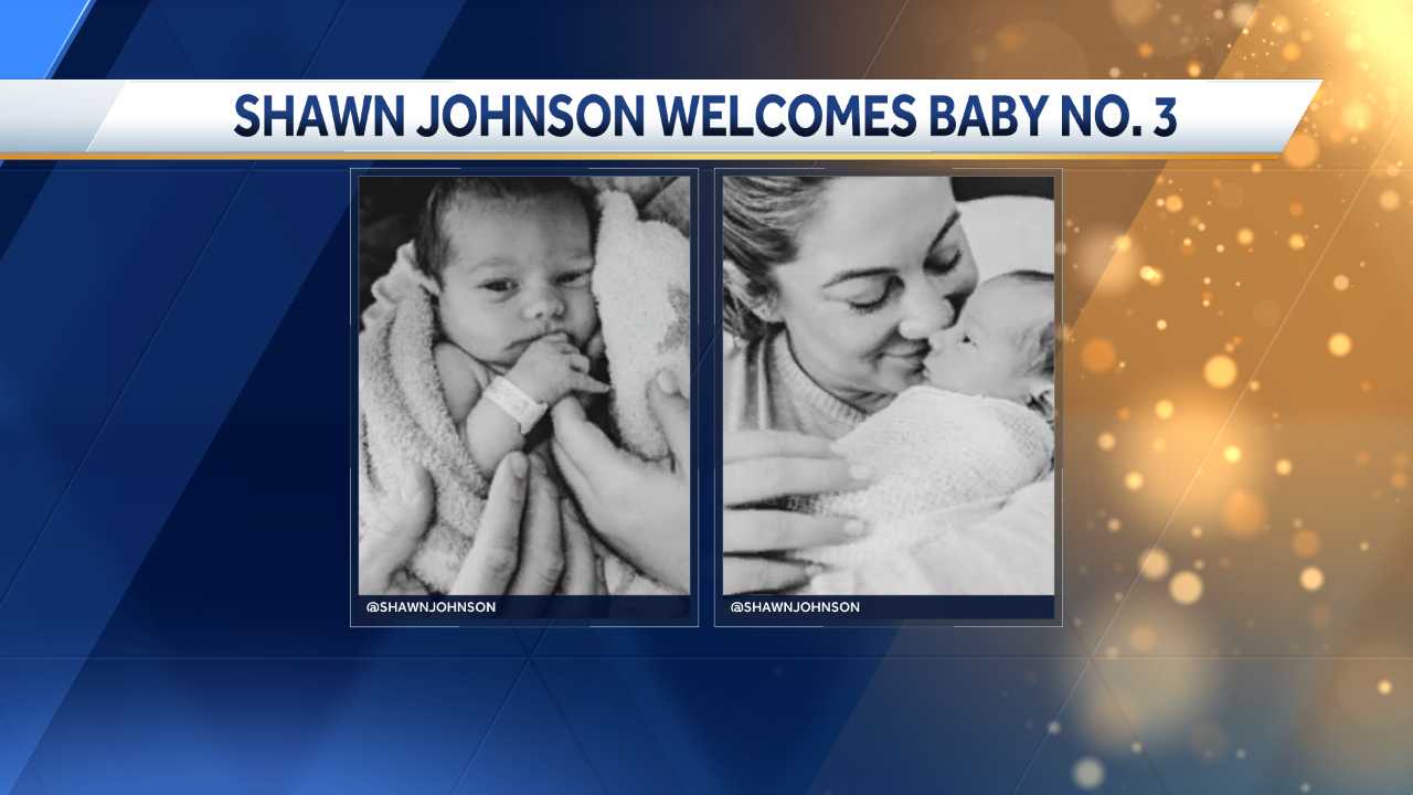 Olympic gymnast Shawn Johnson third child with husband Andrew East