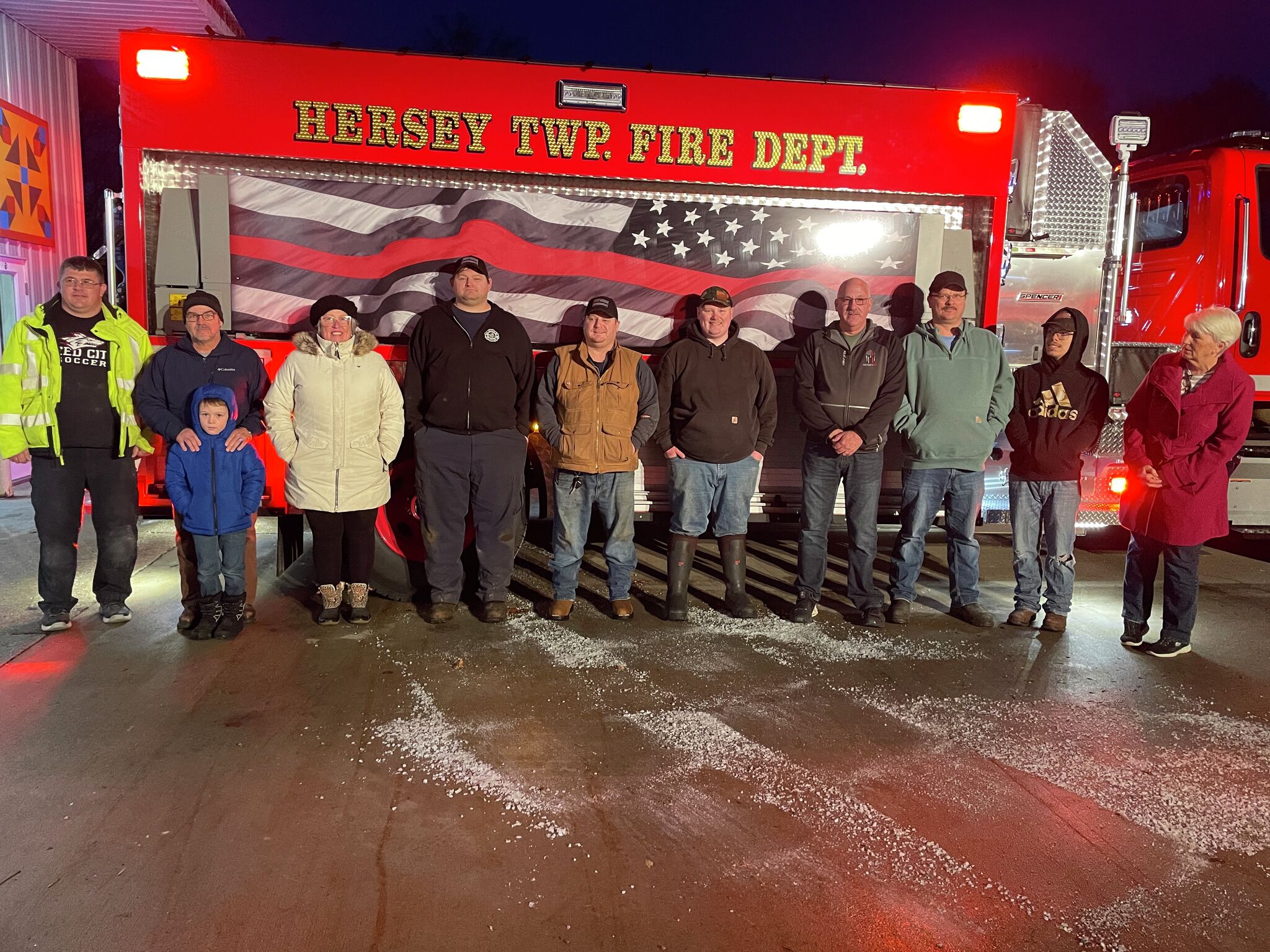 Hersey Michigan Fire Department receives new fire truck