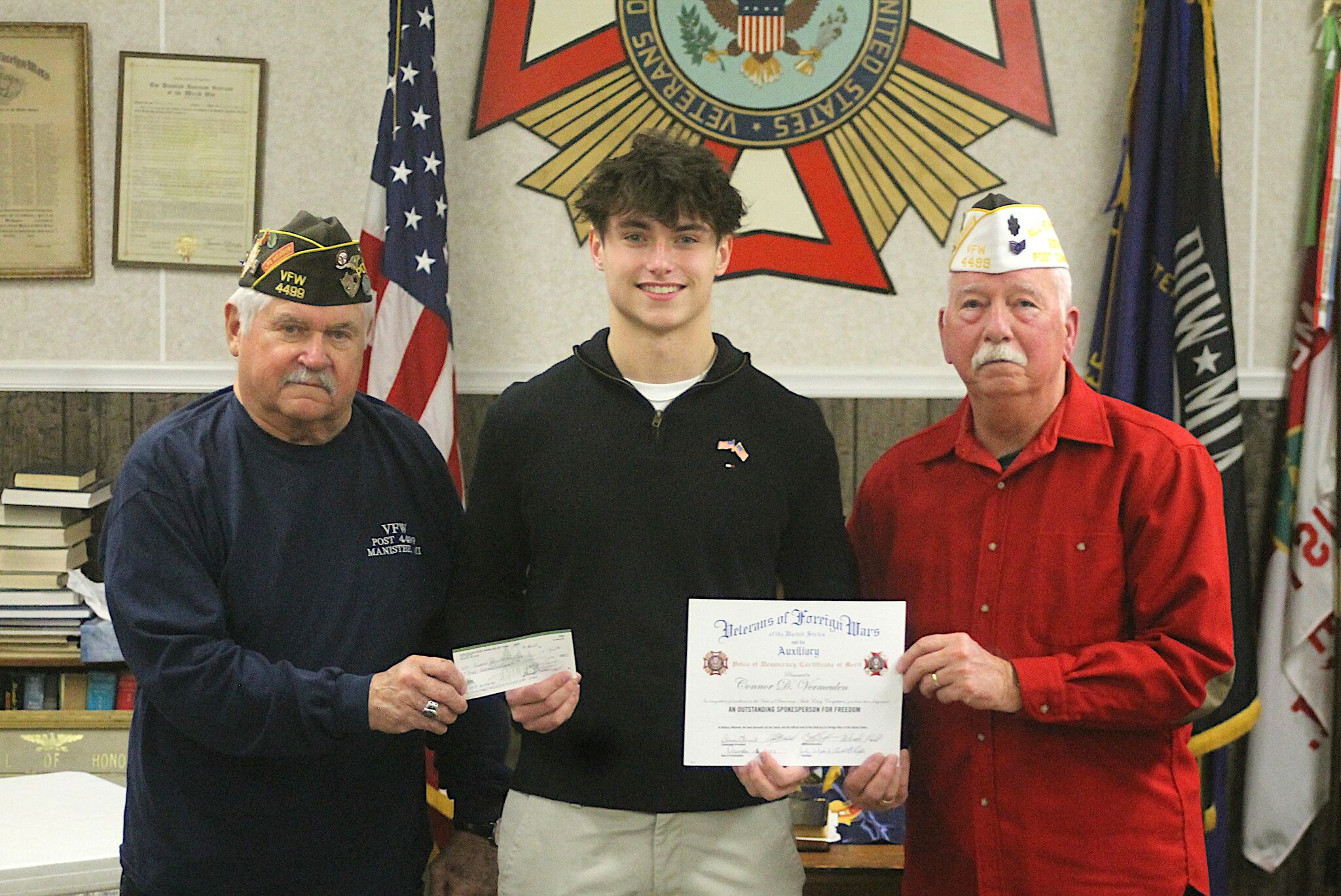 Manistee VFW Names Voice Of Democracy Essay Contest Winner