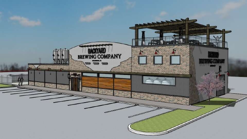 Preliminary renderings of a new Backyard Brewery Co. restaurant and micro brewery to open by the end of 2024 in Dickinson. 