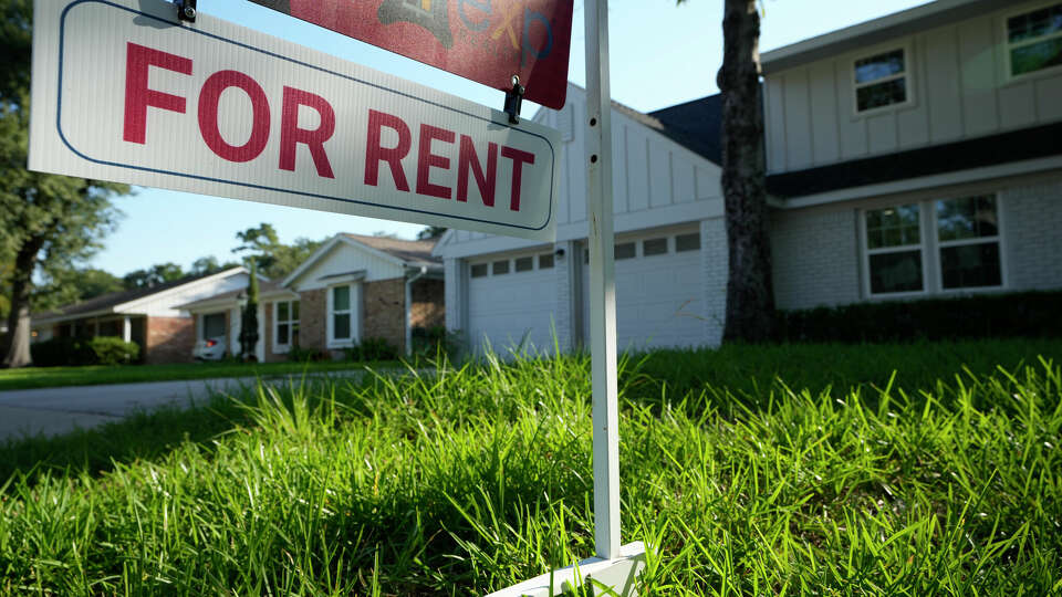 Single-family rentals continue to attract would-be home buyers as rent prices and leasing activity rose throughout 2023. A for rent sign is shown at a home Thursday, Sept. 29, 2022, in Houston.