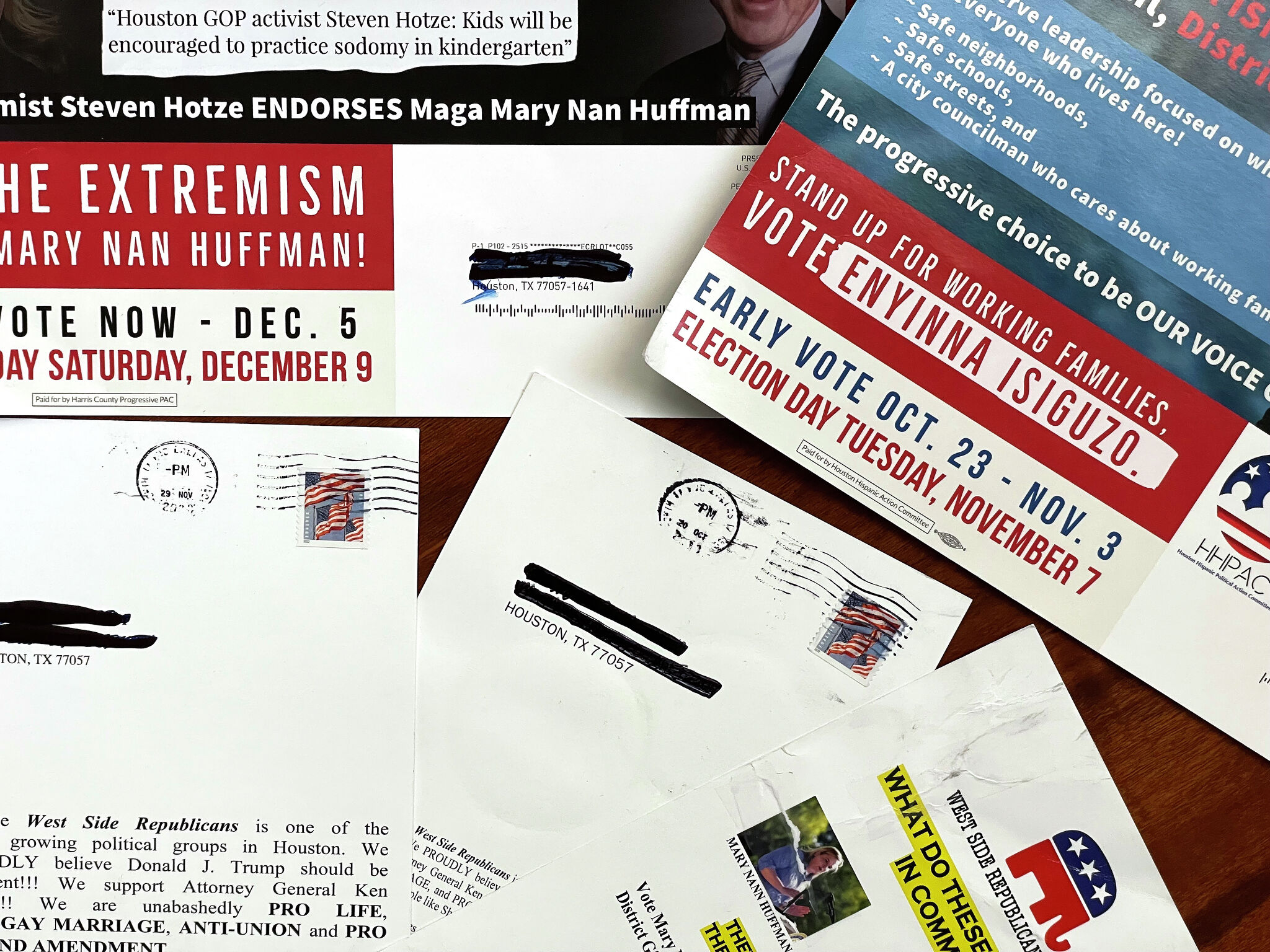 Houston Mailer In Buzbee, Huffman Race Draws 'dirty Pool' Accusations