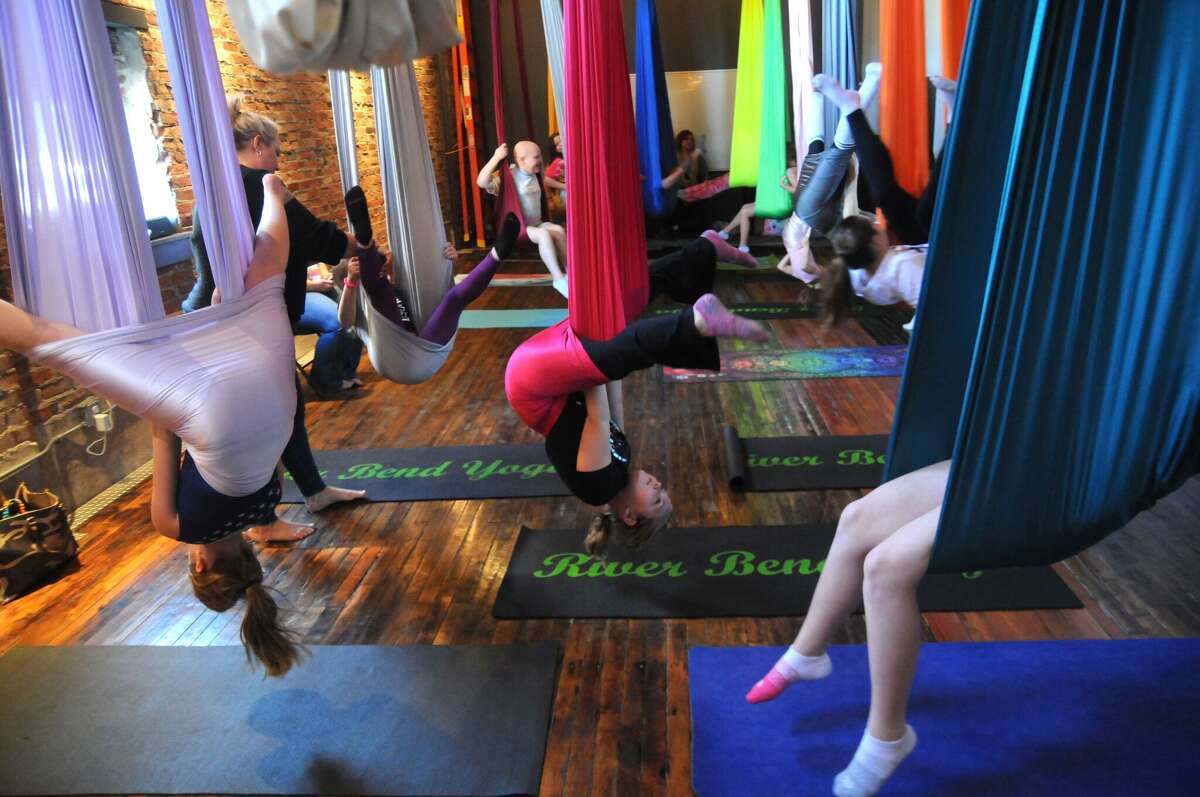 Aerial yoga class helps kids in Metro East build healthy habits