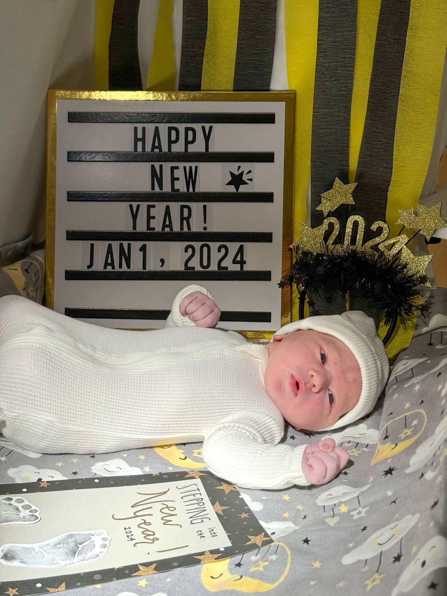 First baby born in 2024 arrives right at midnight