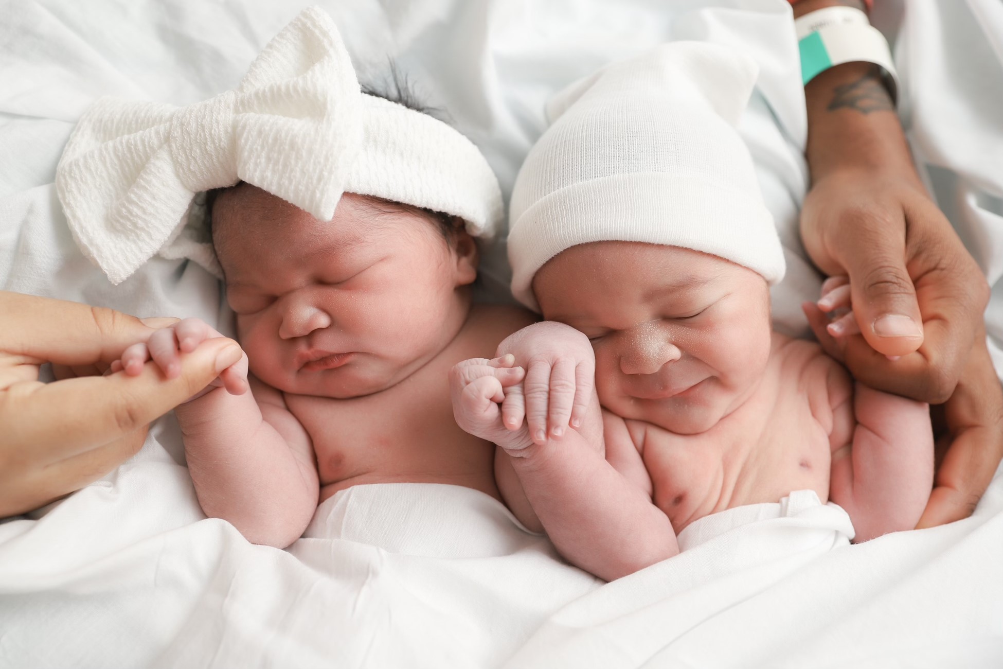 Twin born minutes after brother among CT's first babies of 2024