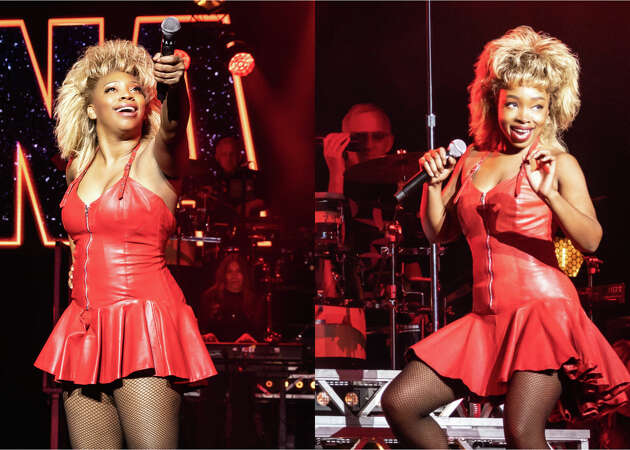 Parris Lewis, left, and Ari Groover alternate in the title role in 'Tina' as Tina Turner.