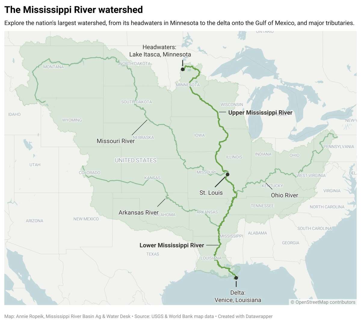 Five sites that showcase importance of Mississippi River