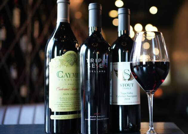 A selection of wines available at Vine Memorial, a new wine bar opening up in the Memorial area, on Wednesday, Jan. 3, 2024 in Houston.