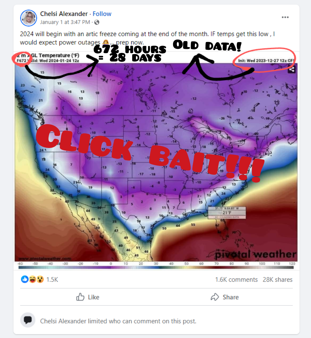 This Texas deep freeze forecast went viral, but is it true?