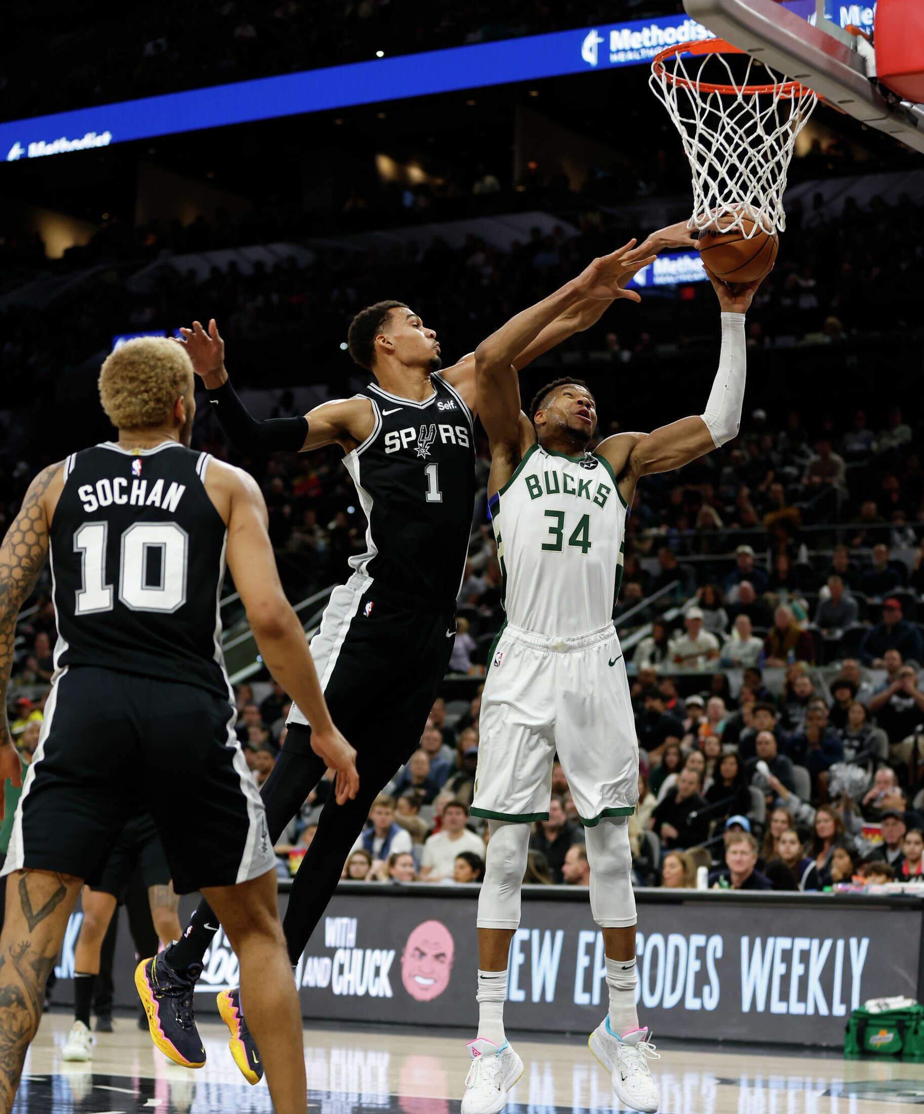 Victor Wembanyama Block On Giannis Antetokounmpo Goes Viral