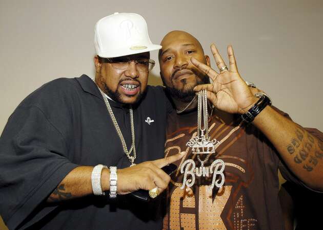 ORLANDO, FL - AUGUST 06: UGK members Pimp C (L) and Bun B attends the First Annual Ozone Awards at the Bob Carr Auditorium August 06, 2006 in Orlando, Florida. (Photo by Ray Tamarra/Getty Images)