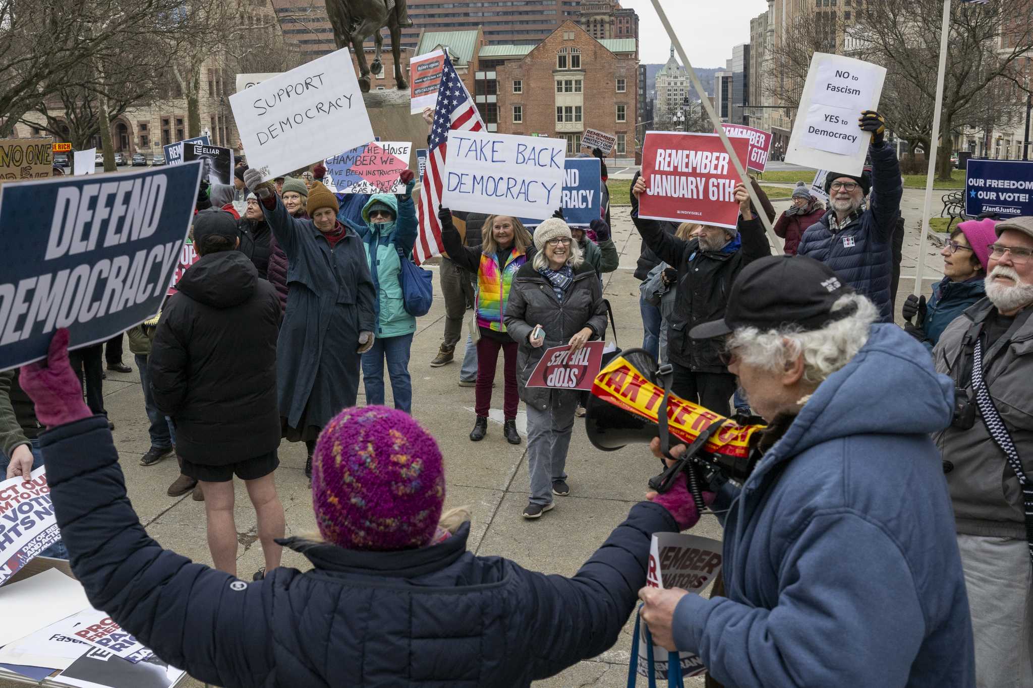 Albany Rally Marks Capitol Breach Three Years Later