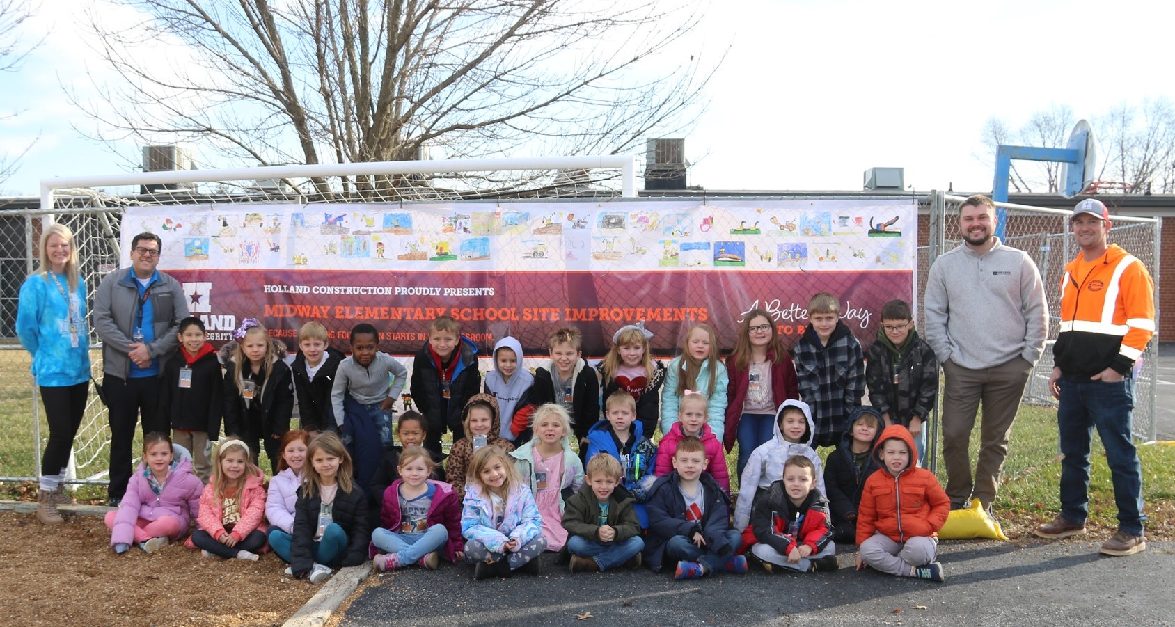 Midway Elementary students bring creativity to construction site