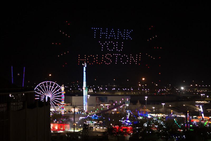 Houston Rodeo Event at Night 2025