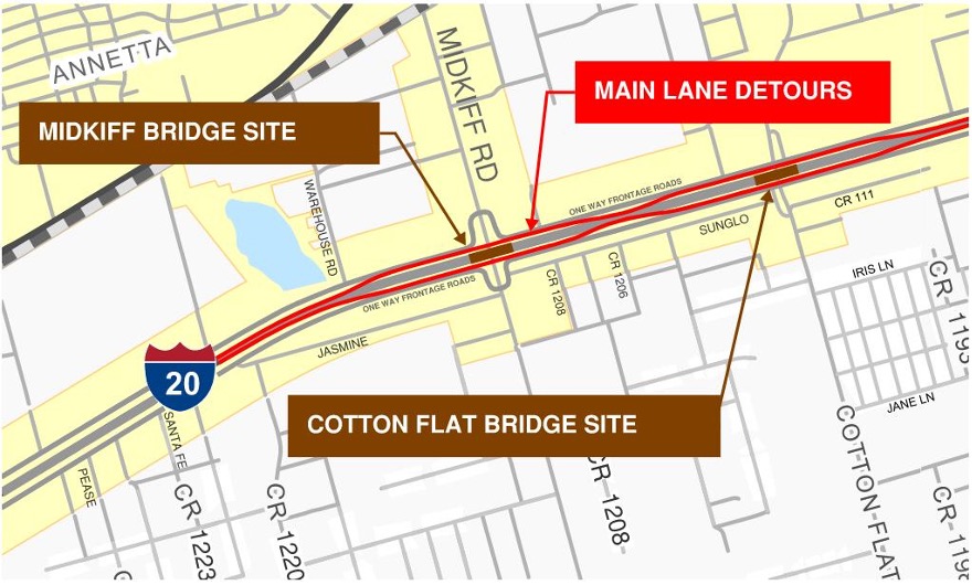 TxDOT Major milestone towards completion of I20 bridges in Midland
