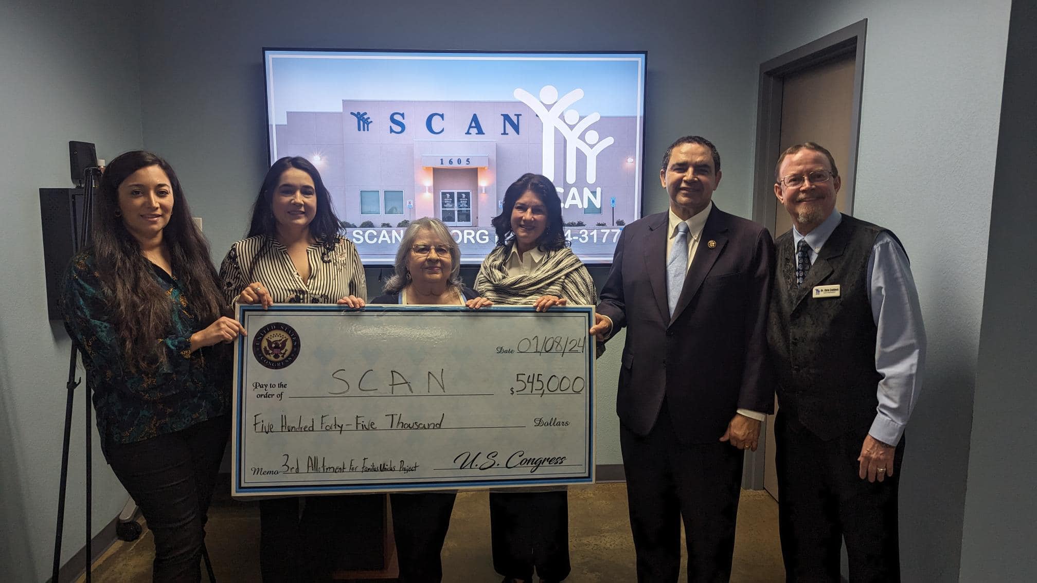 Cuellar announces $545K to SCAN to combat substance use disorders