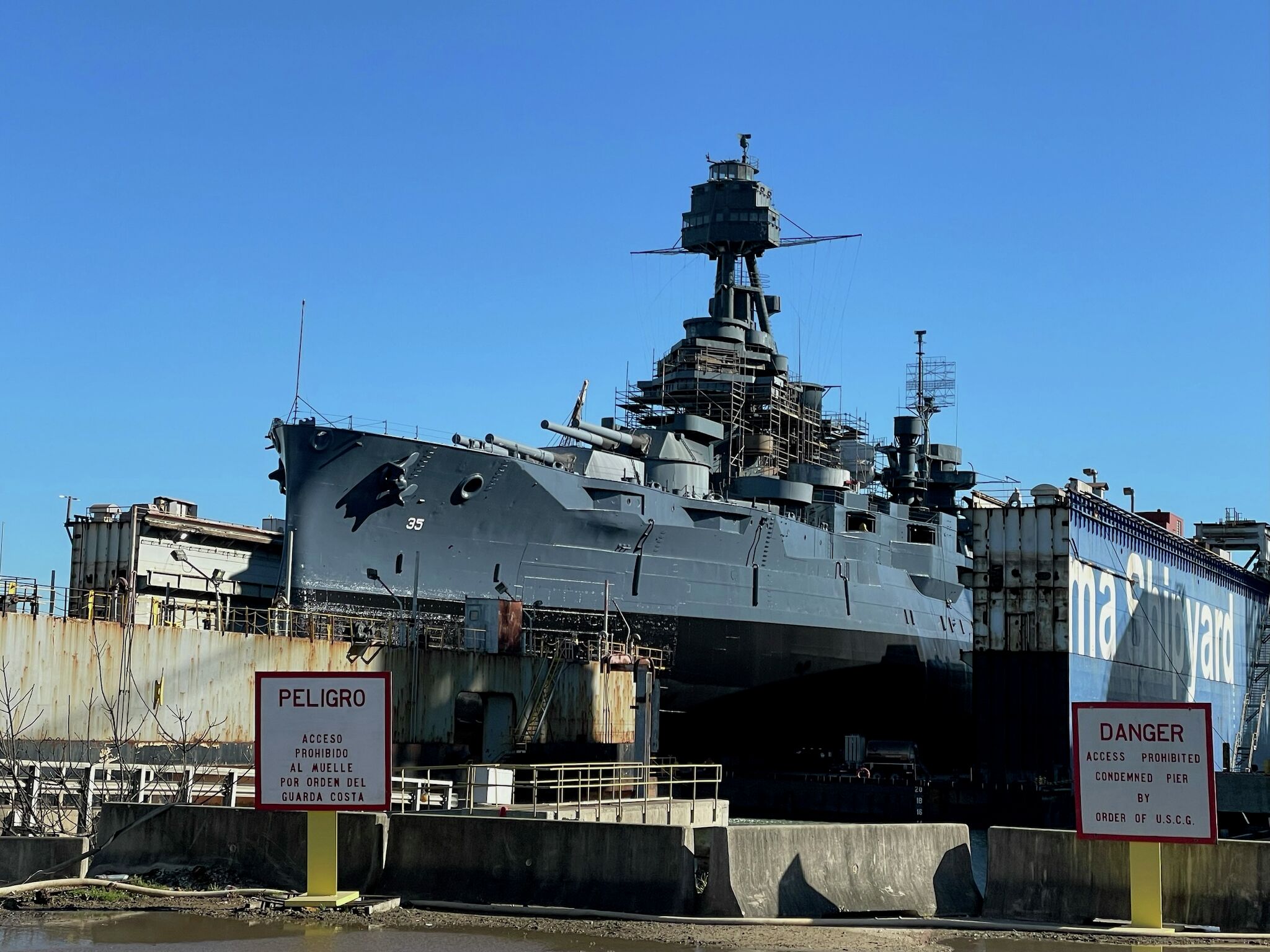 Battleship Texas restoration continues with new paint job