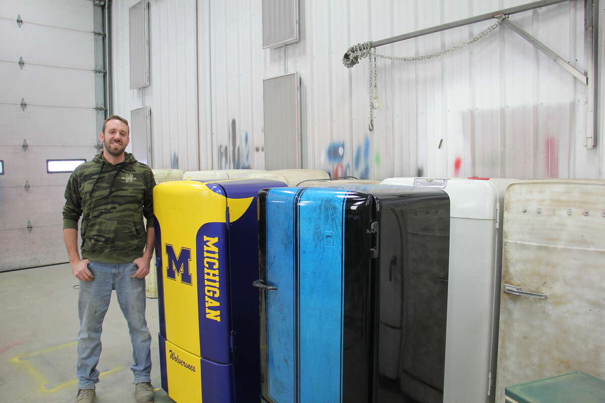 TikTok painter grows large following with custom refrigerators