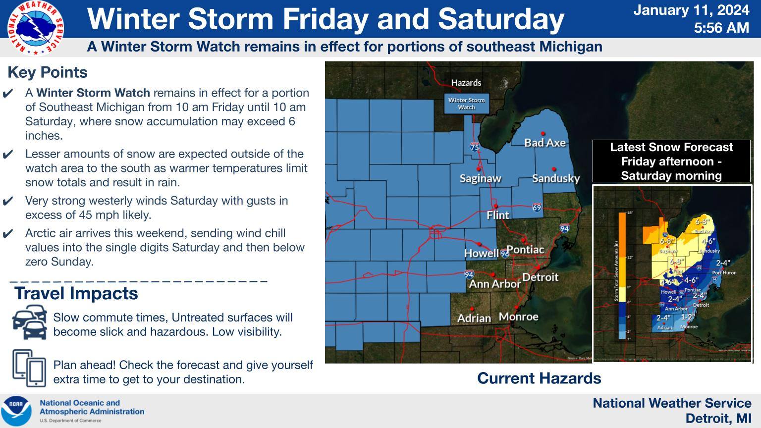 Thumb braces for intense weekend winter storm