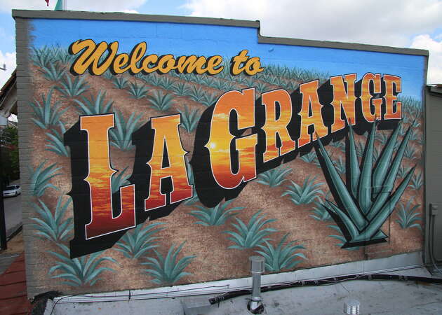 Signage for La Grange restaurant/bar, Houston.