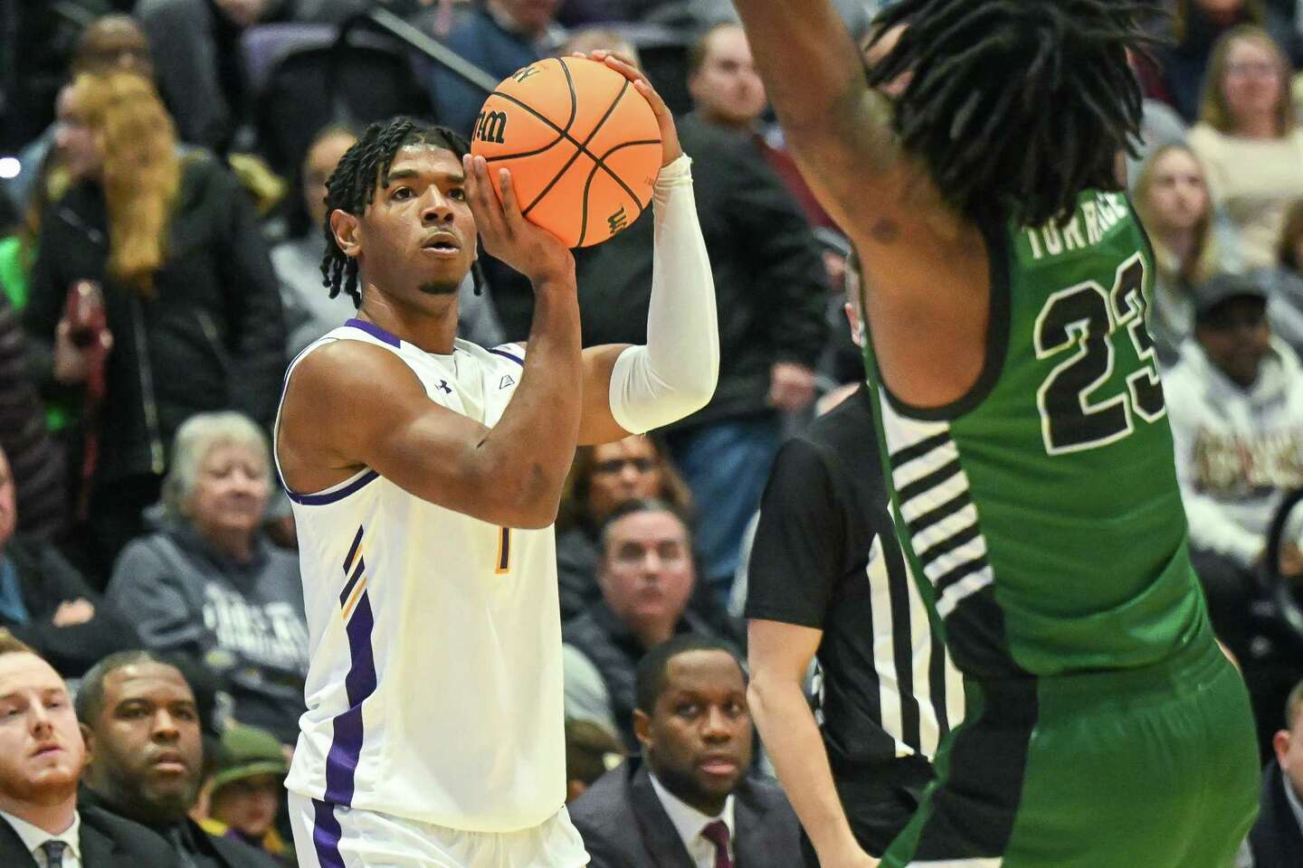 UAlbany men give up season high in points, fall to Bryant