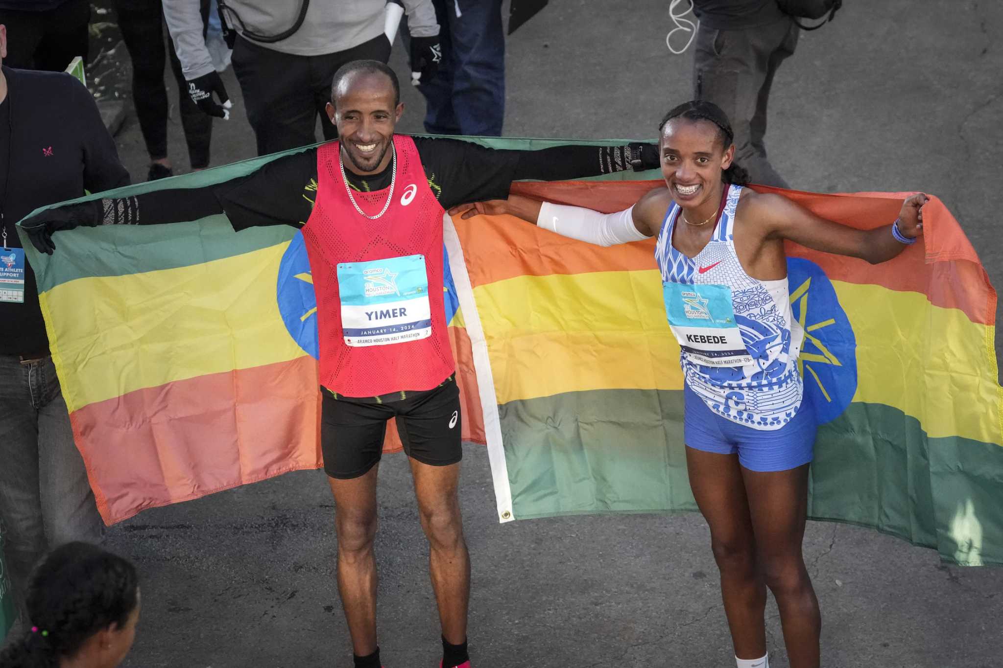 Aramco Houston half marathon Sutume Kebede runs fastest in U.S.