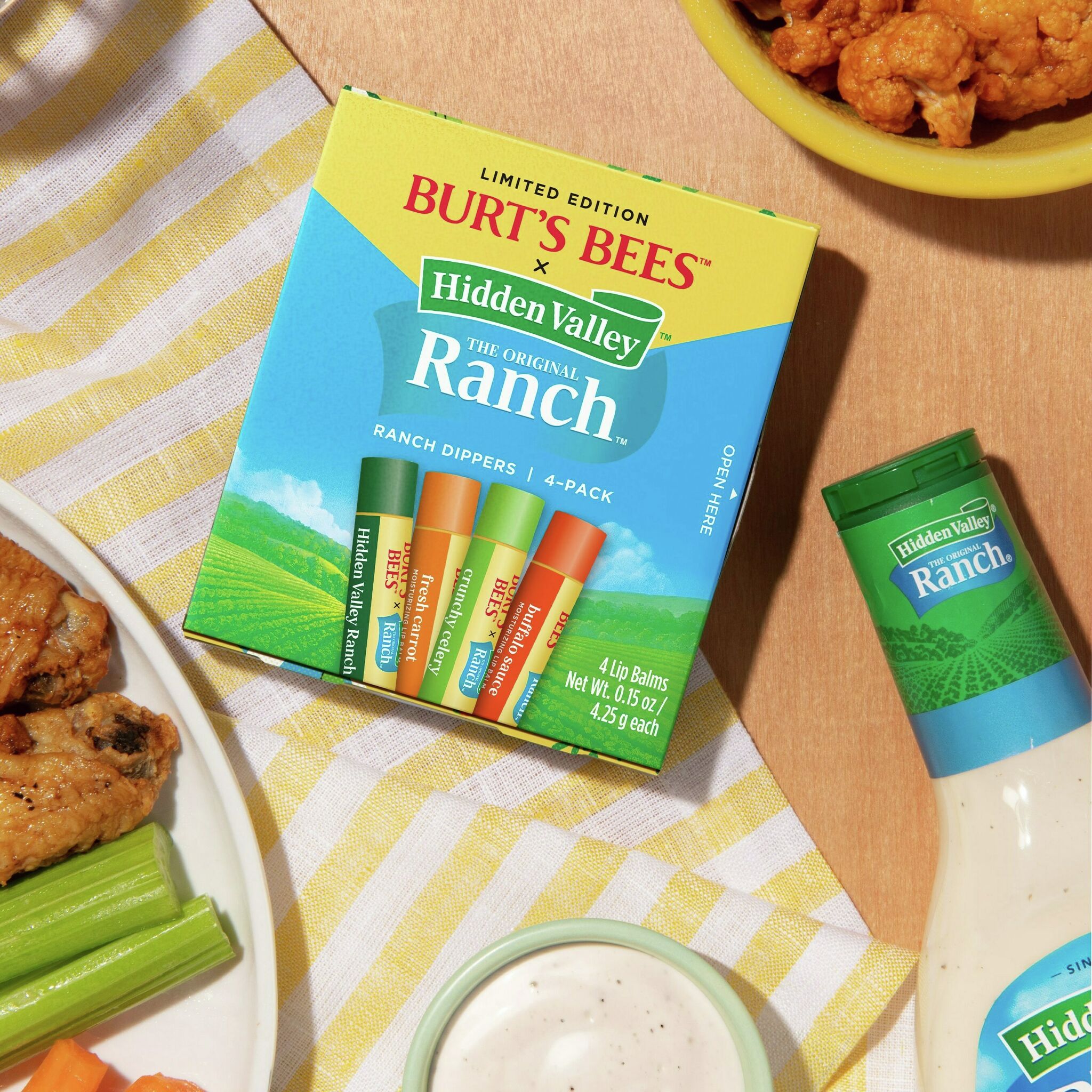 Burt's Bees and Hidden Valley spice up lip care with new flavors