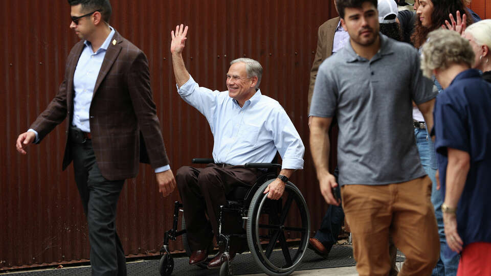Texas Gov. Greg Abbott arrives for a campaign stop on Monday, Oct. 24, 2022. Abbott heads into the current election with a considerable war chest for his re-election campaign.