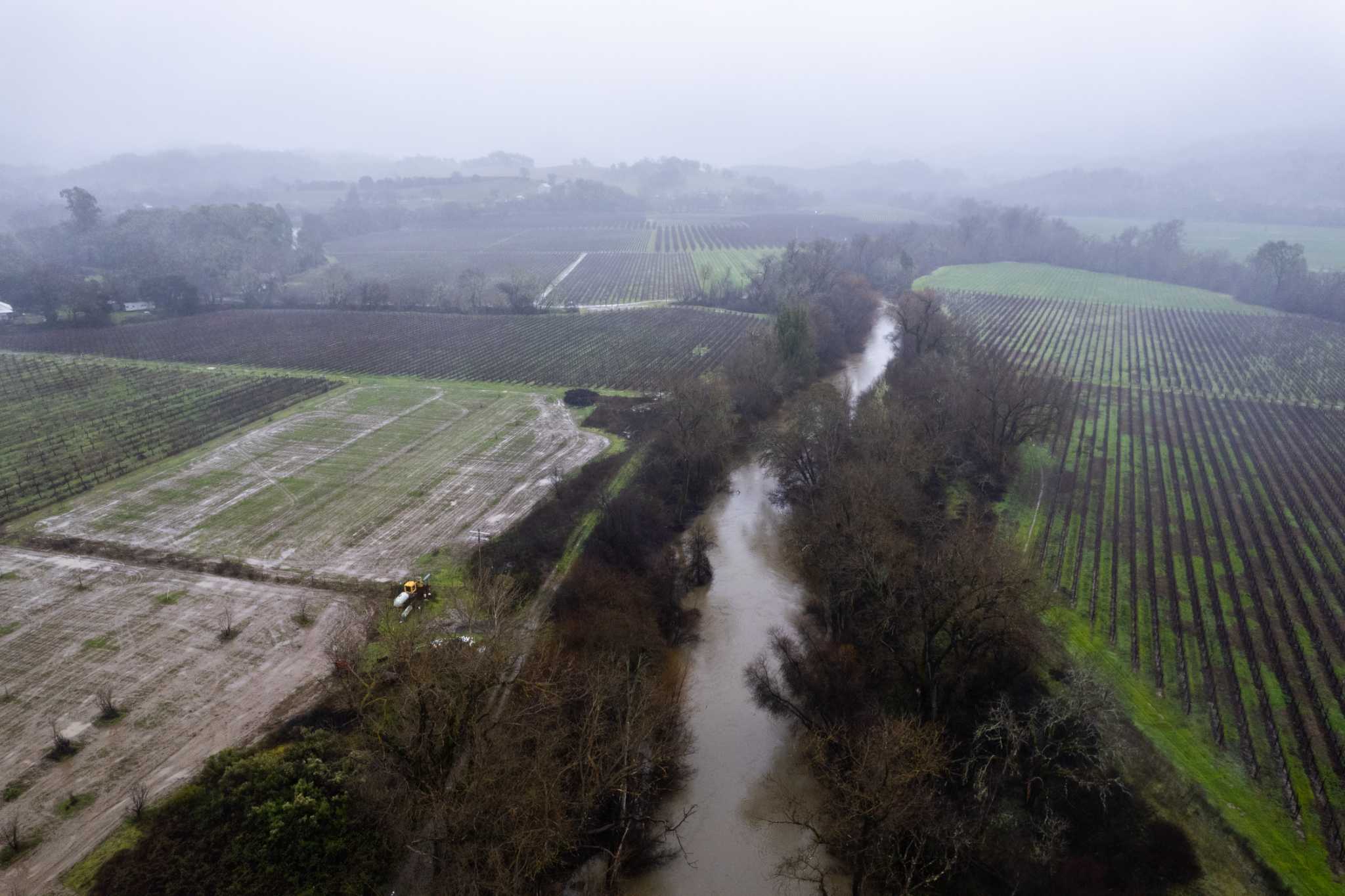 Atmospheric river-fueled storms bringing flood risk to California