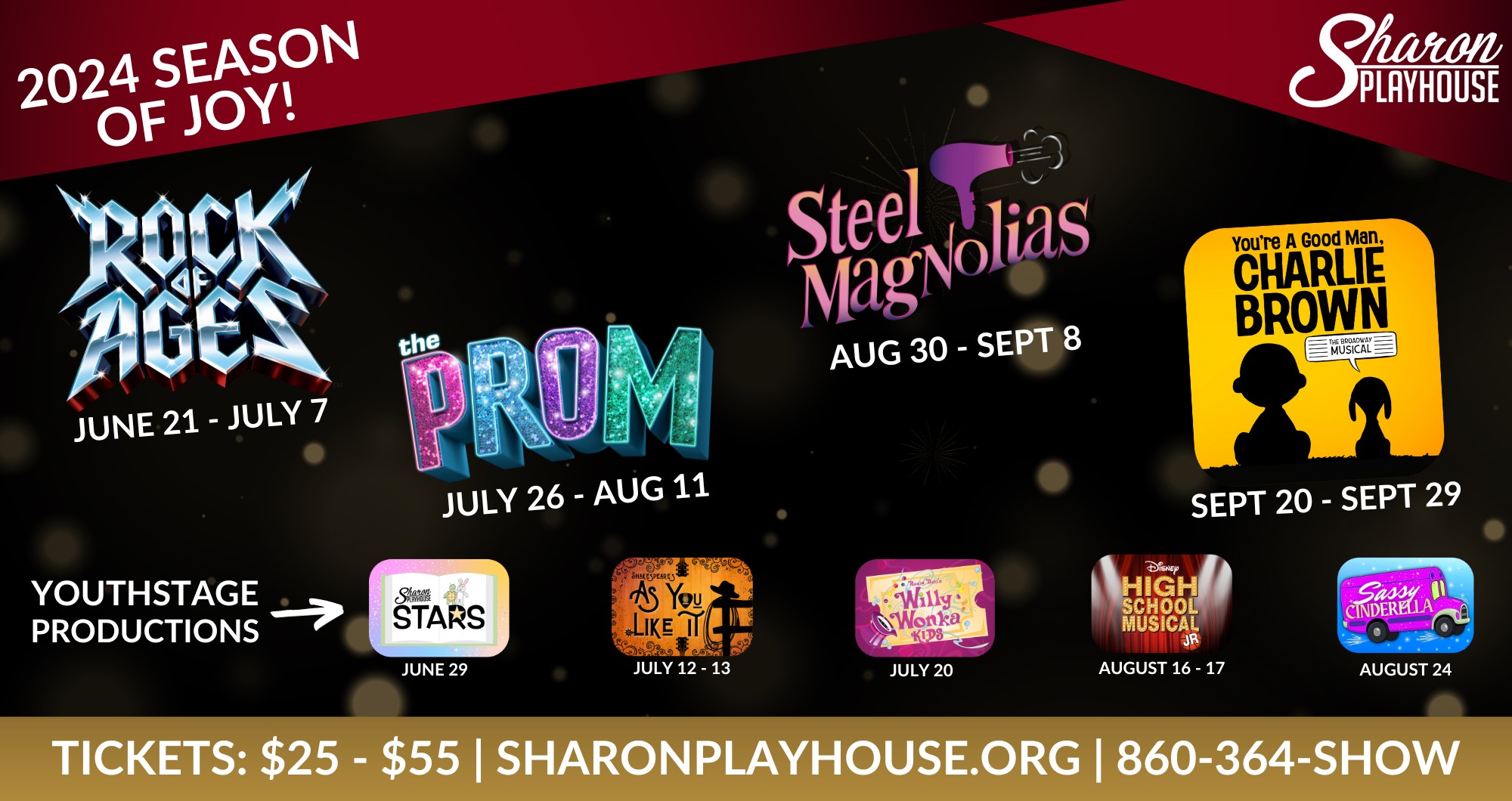 Sharon Playhouse announces 2024 season of shows