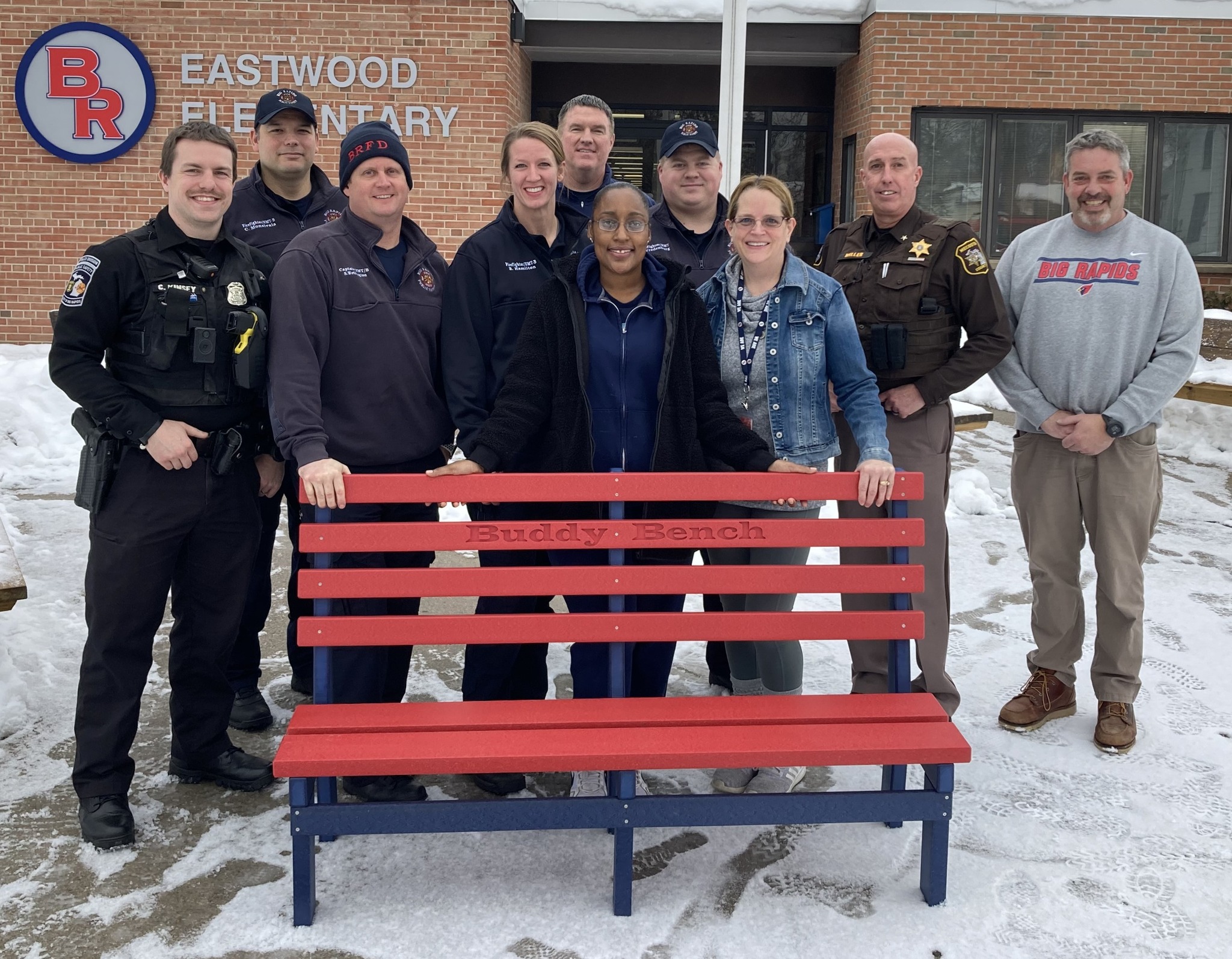 Big Rapids' Buddy Bench initiative starts at Eastwood Elementary