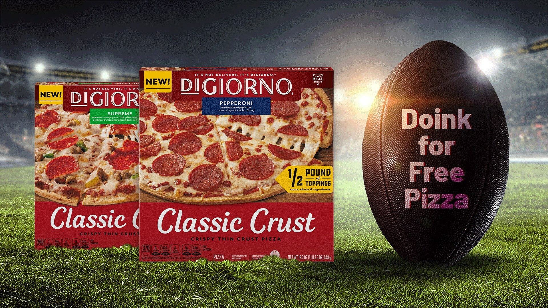 Win free DiGiorno pizza during the Super Bowl