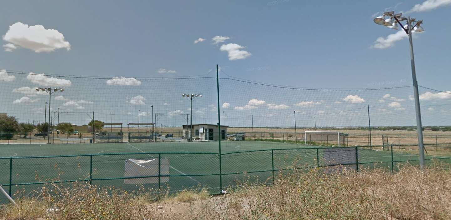 Police Man shot while sitting on Jacaman soccer field bench in Laredo