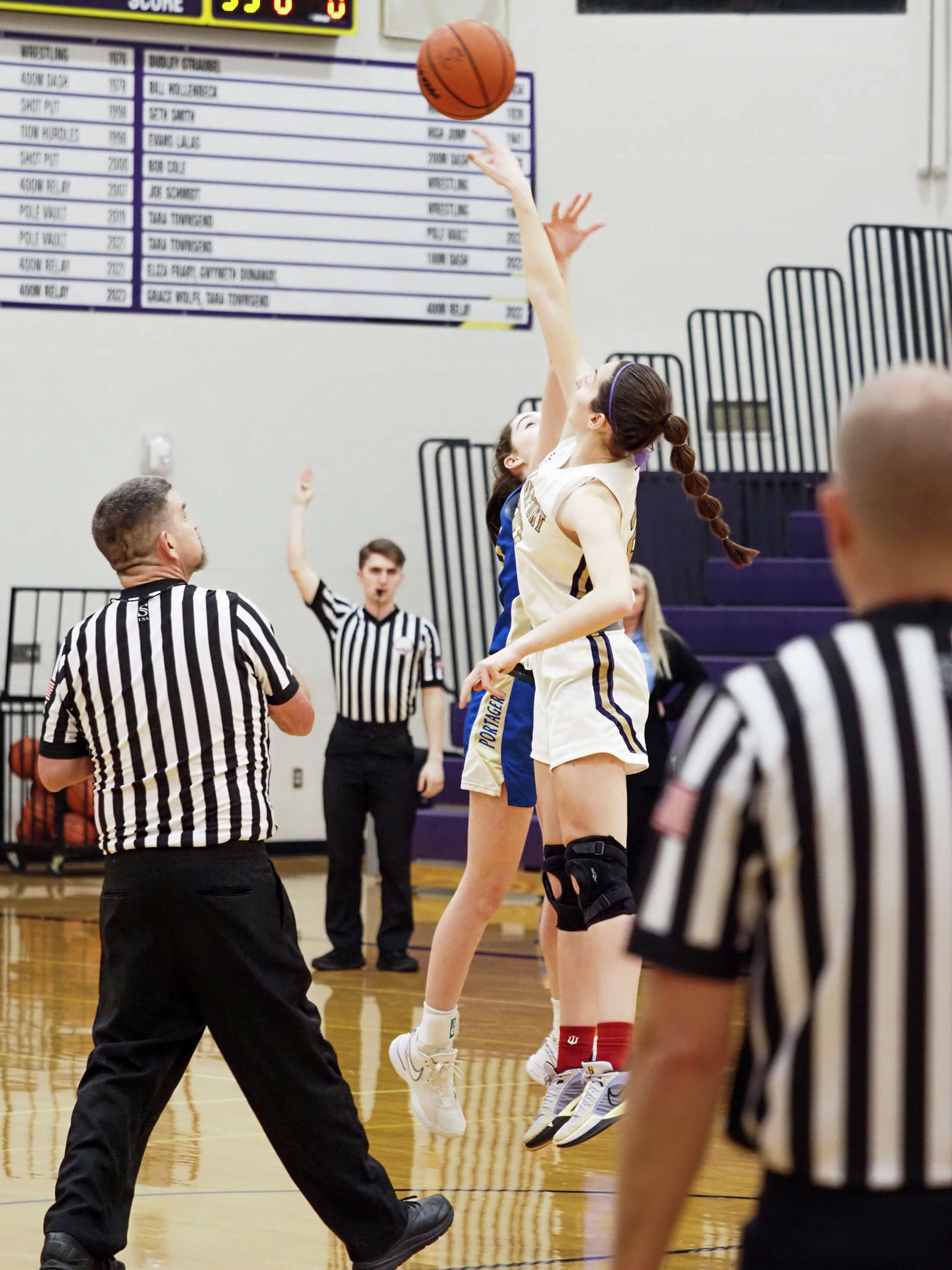 Onekama and Frankfort play highintensity girls basketball game