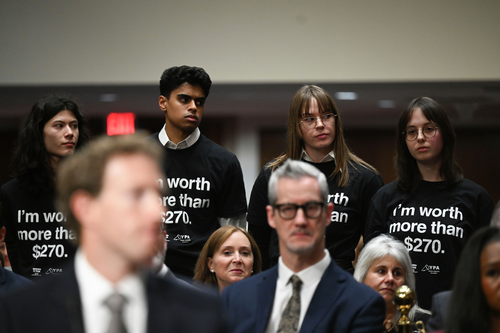 Anti-Zuckerberg shirts stole the show at tech's Senate hearing