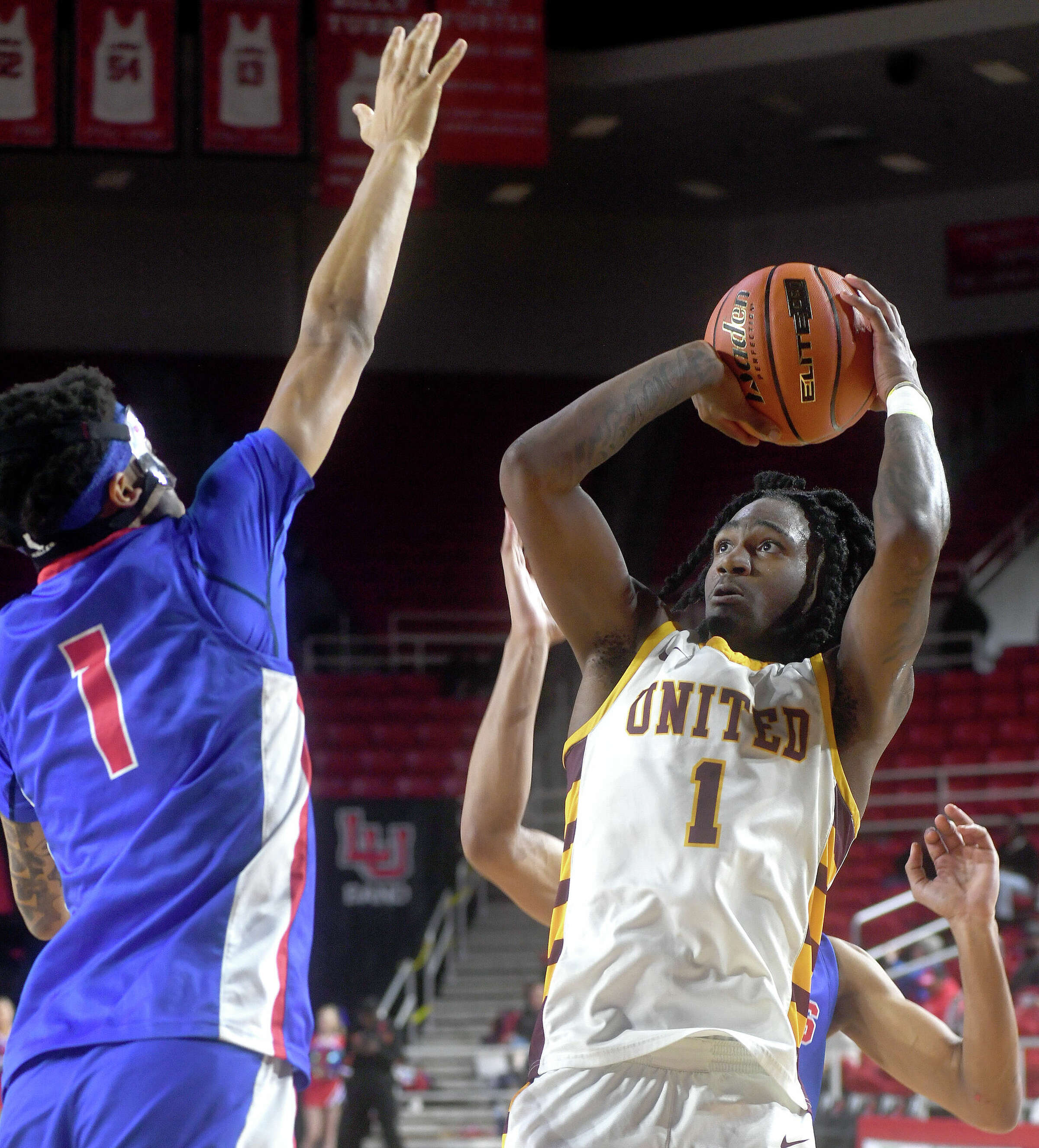 Beaumont United, West Brook basketball teams battle at Neches Arena