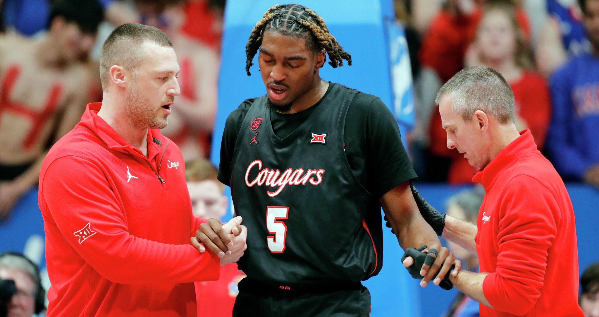 UH's Ja’Vier Francis Injures Hip In Cougars' Loss To Kansas