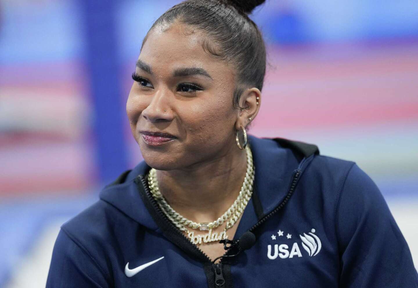 USA Gymnastics Jordan Chiles keeps grandfather's inspiration