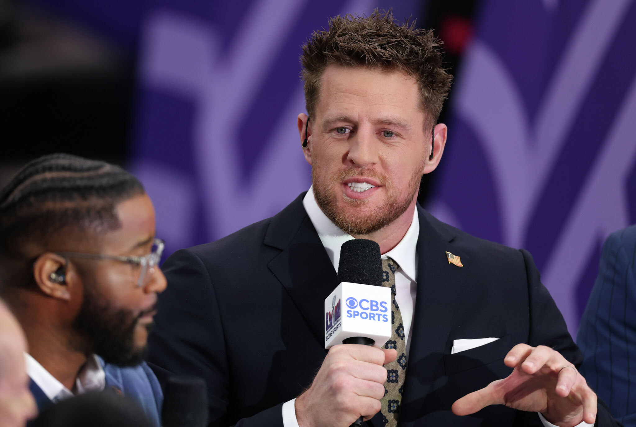 J.J. Watt's hair had social media buzzing during Super Bowl