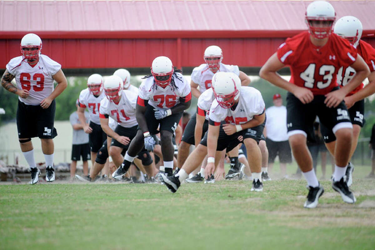 Lamar Football Holds First Practice
