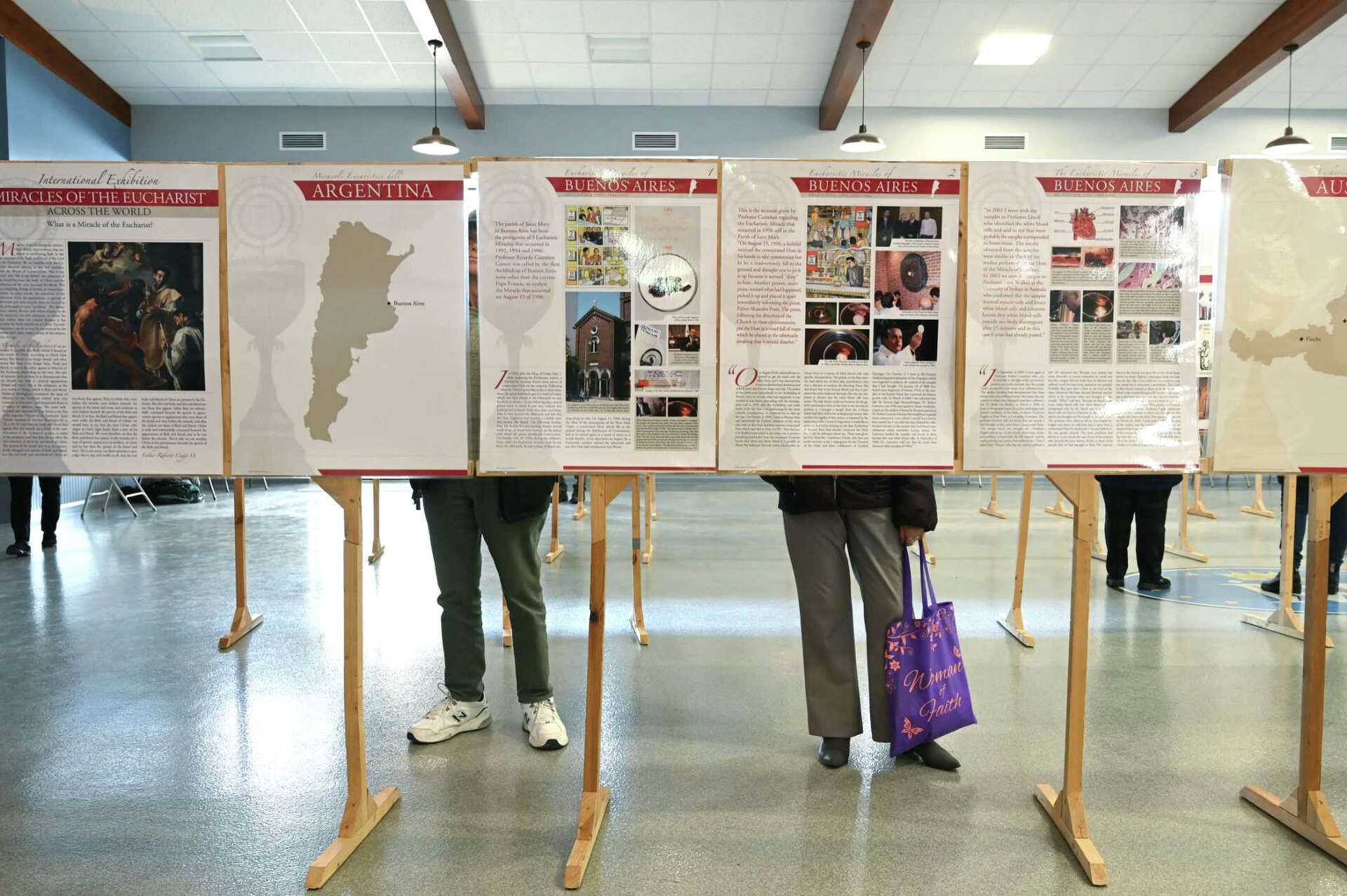 Relics are part of a miracles exhibit at a Glenville Catholic Church