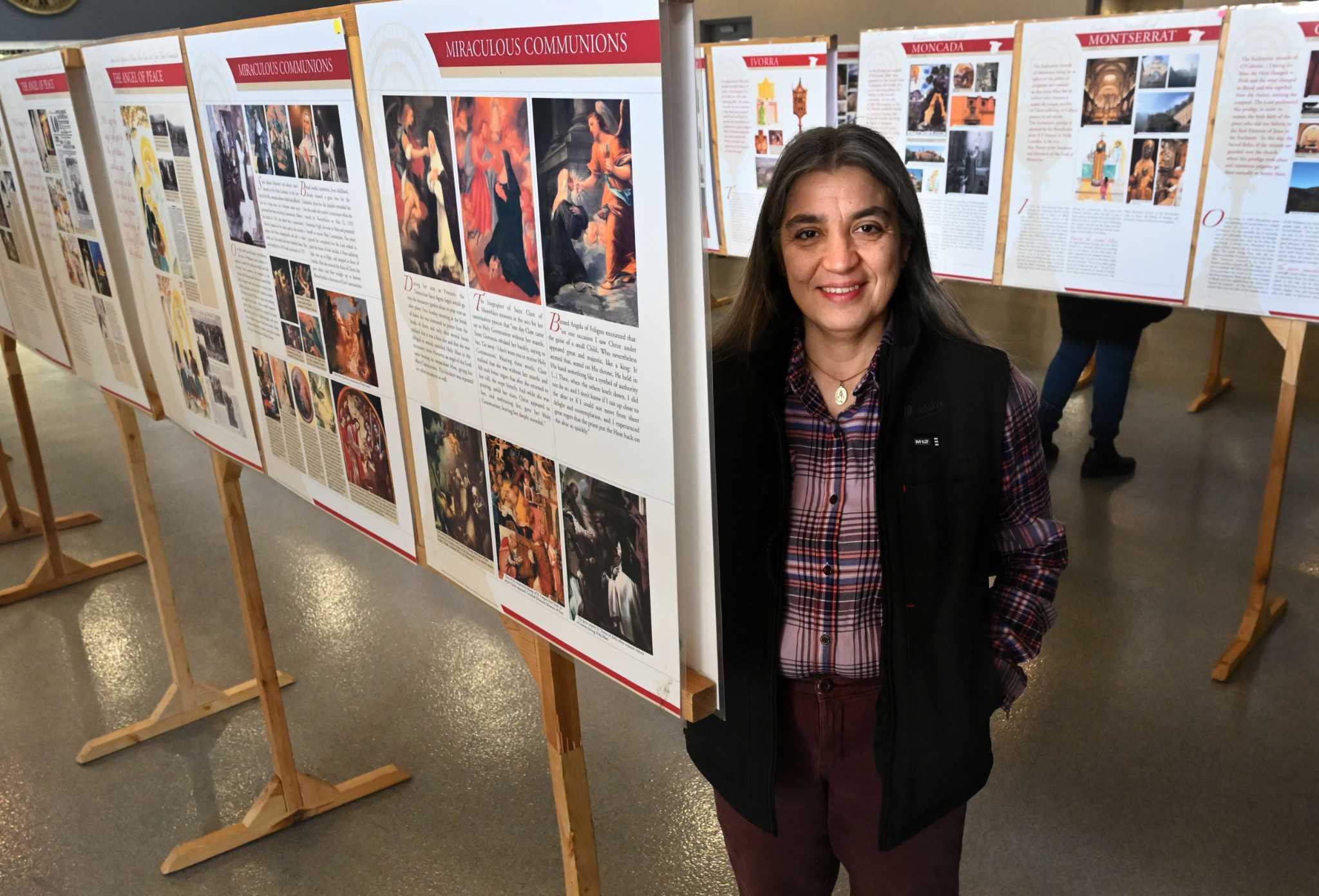 Relics are part of a miracles exhibit at a Glenville Catholic Church